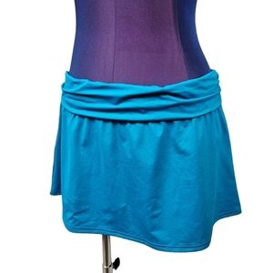 NWOT Lands' End Robin's Egg Blue Swim Skirt Bikini Bottoms Size‎ 10 Women's